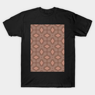 Orange and Brown Pattern 2 T-Shirt